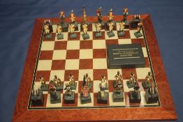 A BOXED STUDIO ANNE CARLTON CHESS SET |BATTLE OF WATERLOO|