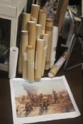 A QUANTITY OF LOOSE PRINTS DEPICTING BATTLE SCENES