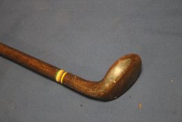 ANTIQUE GOLF CLUB SUNDAY WALKING STICK