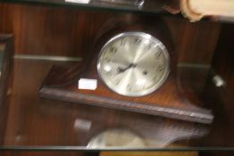 A NAPOLEAN HAT MANTEL CLOCK