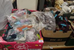 TWO TRAYS OF ASSORTED WOOL