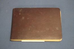 AN EARLY 20TH CENTURY FOOTBALL INTEREST ALBUM CONTAINING HAND DRAWN CARTOONS A SELECTION OF PALS NEW