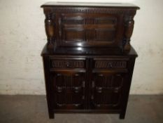 A SMALL COURT CUPBOARD