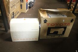 A FRISTER ROSSMAN SEWING MACHINE AND A TOYOTA SEWING MACHINE