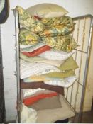 A LARGE SELECTION OF SCATTER CUSHIONS (CAGE NOT INCLUDED)