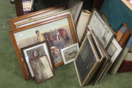 A QUANTITY OF ASSORTED PICTURES AND PRINTS