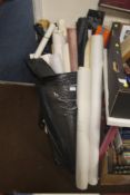 A LARGE QUANTITY OF DRAWINGS MAPS ETC