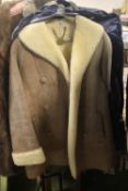 A ROWANS LADIES JACKET TOGETHER WITH A MURSEYS SHEEPSKIN JACKET AND A FUR COAT
