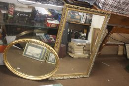 TWO GILT MIRRORS