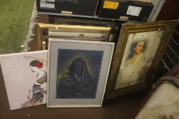 A QUANTITY OF ASSORTED PICTURES AND PRINTS