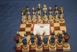AN UNBOXED STUDIO ANNE CARLTON |BATTLE OF TRAFALGAR| CHESS SET