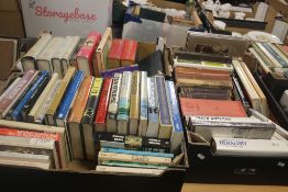 THREE TRAYS OF HISTORY INTEREST BOOKS (TRAYS NOT INCLUDED)