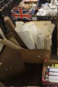 A LARGE BOX OF UK MAPS AND CHARTS