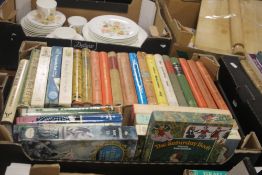 A TRAY OF BOOKS TO INCLUDE AN ARCHITECTURAL THESIS (TRAYS NOT INCLUDED)