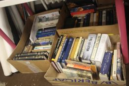 RELIGIOUS INTEREST - three trays of books on religion, various faiths including history and