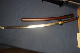 A REPRODUCTION SAMURAI SWORD