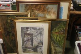 A QUANTITY OF ASSORTED PICTURES AND PRINTS