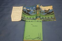 TOLKEIN |THE HOBBIT| 1946 WARTIME EDITION (4TH IMPRESSION) IN ORIGINAL DUST JACKETConditionReport: