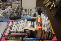 TWO BOXES OF MILITARY BOOKS TO INCLUDE CIVIL WAR |BATTLE OF HASTINGS| (TRAYS AND BOXES NOT