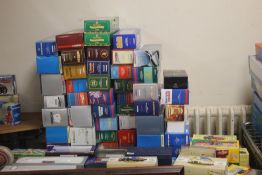 A QUANTITY OF EMPTY VEHICLE BOXES TO INCLUDE CORGI