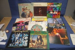 A COLLECTION OF LP RECORDS TO INCLUDE THE MOKEYS ETC