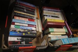 TWO TRAYS OF BIOGRAPHY'S INCLUDING AUTHORS (TRAYS NOT INCLUDED)