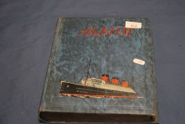 AN ALBUM OF VINTAGE POSTCARDS, GREETINGS CARDS ETC