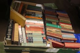TWO TRAYS OF LITERATURE POETRY BOOKS, POCKET SIZED CLASSICS ETC TO INCLUDE FAVOURITE POEMS BY JEAN