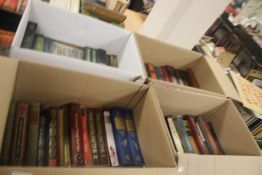 FOUR BOXES OF FOLIO SOCIETY BOOKS (TRAYS OR BOXES NOT INCLUDED)