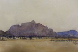 A FRAMED AND GLAZED CHARCOAL OF A NUDE WITH A SWAN, TOGETHER WITH AN OIL OF A MOONLIT COASTAL