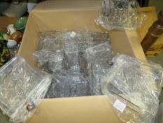 A LARGE BOX OF MODERN PACKAGED BLACK GINGER LETTER RACKS