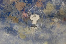 A HALAS & BATCHELOR ORIGINAL FILM CELL FROM 'QUESTION 1968'