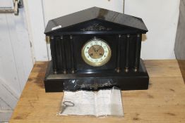 A VINTAGE SLATE CLOCK