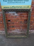 A 19TH CENTURY GILTWOOD RECTANGULAR PICTURE FRAME, moulded detail throughout, rebate 91 x 72.5 cm,