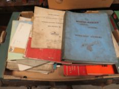 A COLLECTION OF VINTAGE CAR MANUALS AND CAR MECHANICS RELATED BOOKS TO INCLUDE BEDFORD, AUSTIN-