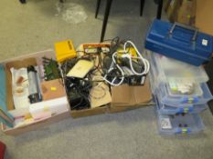 A QUANTITY OF 0 GAUGE MODEL RAILWAY ACCESSORIES AND PARTS ETC. TO INCLUDE A PART BUILT MALLARD?