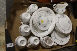 A TRAY OF ROYAL DOULTON MILLEFLEUR CHINA