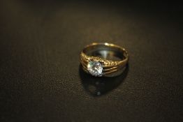 A HALLMARKED 9CT GOLD DRESS RING, APPROX 4.1 G, RING SIZE R