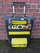 A STANLEY MOBILE WORK CENTER TOOL BOX