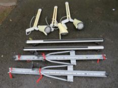 THREE LUXO HOSPITAL BEDSIDE LAMPS, EXODUS ESTATE CAR ROOF RACKS, CYCLE ROOF CARRIERS