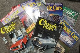 TWO TRAYS OF ASSORTED VINTAGE MOTORING MAGAZINES, TITLES TO INCLUDE COLLECTORS CAR, OLD MOTOR,