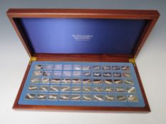 THE GREAT AIRPLANES INGOT COLLECTION FIRST EDITION PROOF SET CONSISTING OF 50 PIECES WITH STERLING