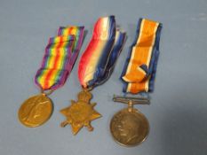 THREE WORLD WAR I MEDALS TO EDWARD ARTHUR ATKINS R,N,