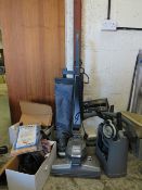 A KIRBY G4 UPRIGHT VACUUM CLEANER WITH TOOLS AND ACCESSORIES