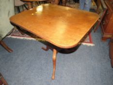 A 19TH CENTURY PEDESTAL OCCASIONAL TABLE