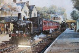 FOUR ASSORTED FRAMED AND GLAZED PRINTS TO INCLUDE A TIGER COLOUR ENGRAVING ENTITLED 'ROYAL GAME' - H