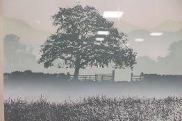 THREE SIGNED LIMITED EDITION PRINTS - TWO LANDSCAPES BY F. HILON AND BOB SAUNDERS AND A RIVER