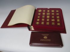 THE INTERNATIONAL SOCIETY OF POSTMASTERS LIMITED EDITION SET OF GOLD ON SILVER PROOFS OF THE