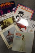 A BOX OF ASSORTED LP RECORDS TO INC CRYSTAL GAYLE, HENRI MANCINI, PAUL ANKA, ETC