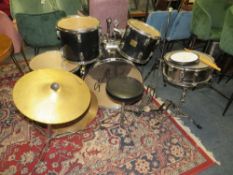 A 'STAGG' PERCUSSION DRUM KIT